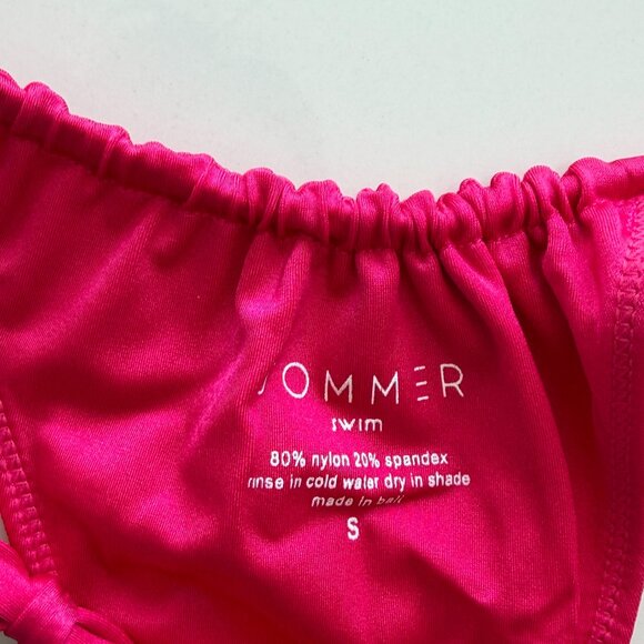 Sommer Swim Paloma Side Tie Bikini Bottoms in Magenta - Size Small - Picture 5 of 5